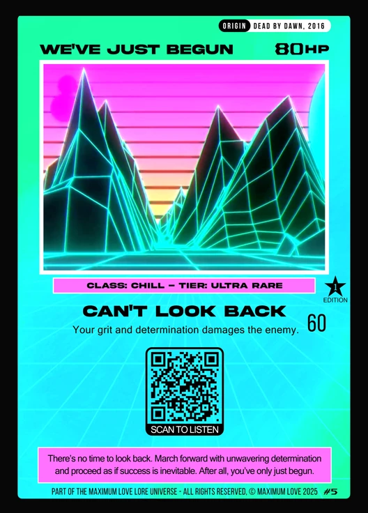 We've Just Begun trading card